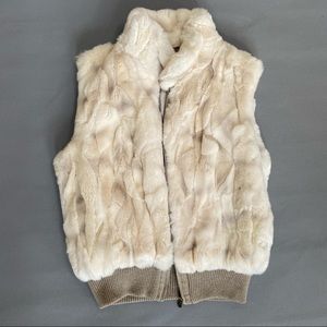 Chinchilla real fur vest, size S/M
